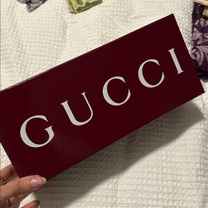 Gucci Maroon Shoe or Gift Box